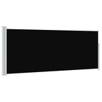 vidaXL Auvent latéral rétractable 120 x 300 cm Noir