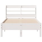 vidaXL Cadre de lit sans matelas blanc 90x200 cm bois de pin massif