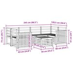 vidaXL Ensemble de canapés d'extérieur 7 pc Naturel