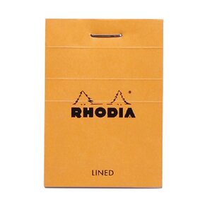 Bloc-Notes Agrafé N°10 Orange - A8 5,2x7,5- Ligné - 80 Feuilles Détachables