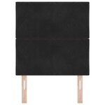 vidaXL Tête de lit en velours noir  style blocs en diamant  80 cm