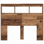 vidaXL Tête de lit Bois ancien Bois massif récupéré 120 x 17 x 102 cm