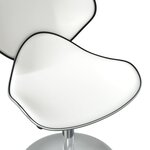 vidaXL Chaises à manger lot de 4 blanc similicuir