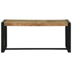 vidaXL Banc Marron 100 x 35 x 45 cm Bois de manguier massif