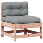 vidaXL Salon de jardin 7 Pièces avec coussins bois massif douglas