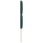 vidaXL Tête de lit en velours vert foncé avec design en blocs de diamant  90 cm
