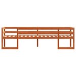 vidaXL Cadre de lit pour enfants sans matelas cire marron 90x200 cm
