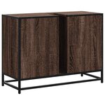 vidaXL Armoire lavabo de salle de bain chêne marron bois d'ingénierie