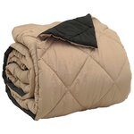 vidaXL Duvet complet toute l'année Noir et Taupe 240 x 200 cm