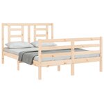 vidaXL Cadre de lit sans matelas 120x200 cm bois massif