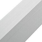 vidaXL Cornière de terrasse 5 Pièces Aluminium 170 cm Argenté