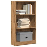 vidaXL Bibliothèque chêne artisanal 60x24x109 cm bois d'ingénierie