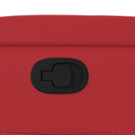 vidaXL Fauteuil inclinable Rouge Similicuir