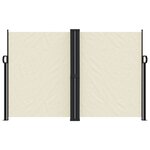 vidaXL Auvent latéral rétractable crème 160x1000 cm