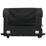 vidaXL Remorque de vélo noir 45 kg fer