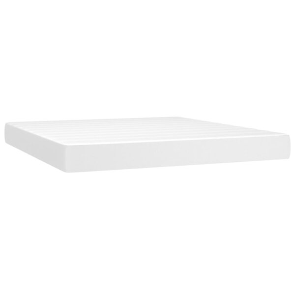 vidaXL Matelas de lit à ressorts ensachés fermeté moyenne Blanc 180x200x20 cm