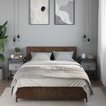 vidaXL Tables de chevet 2 Pièces sonoma gris 40x40x55 cm bois ingénierie