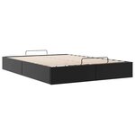 vidaXL Cadre de lit ottoman sans matelas noir 140x200 cm similicuir