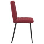 vidaXL Chaises à manger lot de 6 rouge bordeaux similicuir