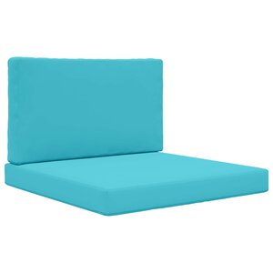 vidaXL Coussin de canapé d'extérieur 2 Pièces Turquoise Polyester
