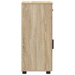vidaXL Cabinet de salle de bain Chêne sonoma 30 x 35 x 80 cm