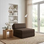 vidaXL Canapé-lit pliable Taupe 60 x 70 x 41 cm Tissu