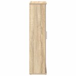 vidaXL Meuble de salle de bain avec porte-rouleau chêne sonoma