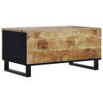 vidaXL Table basse 80x50x40 cm Bois de manguier solide et d'ingénierie