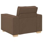 vidaXL Canapé Fauteuil Marron 60 cm Tissu