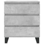 vidaXL Buffet Gris béton 60x35x70 cm Bois d'ingénierie