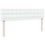 vidaXL Cadre de lit ottoman avec matelas blanc 180x200 cm similicuir