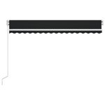 vidaXL Auvent manuel rétractable 450x350 cm Anthracite