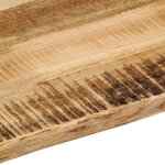 vidaXL Dessus de table bord vivant 110x80x3 8 cm bois de manguier brut