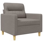 vidaXL Fauteuil Taupe 60 cm Tissu