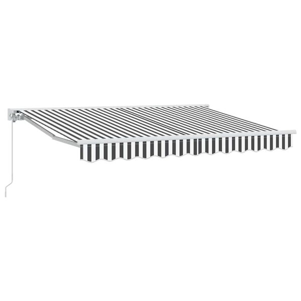 vidaXL Cadre d'auvent Anthracite et blanc 250 x 200 cm