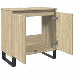 vidaXL Armoire de bain chêne sonoma 58x33x60 cm bois d'ingénierie