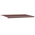 vidaXL Auvent rétractable automatique marron 600x300 cm
