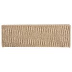 vidaXL Tapis d'escalier autocollants 15 Pièces 65x21x4 cm Sable