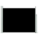 vidaXL Auvent latéral rétractable de patio 120x500 cm Noir