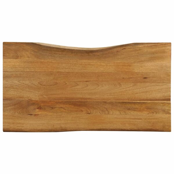 vidaXL Dessus de table 110x60x2 5 cm bord vivant bois massif manguier