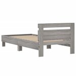 vidaXL Cadre de lit sans matelas avec lumières LED 100x200 cm