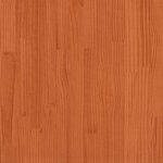 vidaXL Salon de jardin 3 Pièces cire marron bois de pin massif