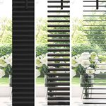 vidaXL Store de Fenêtre avec des rideaux Autre Noir 100 x 130 cm Aluminium