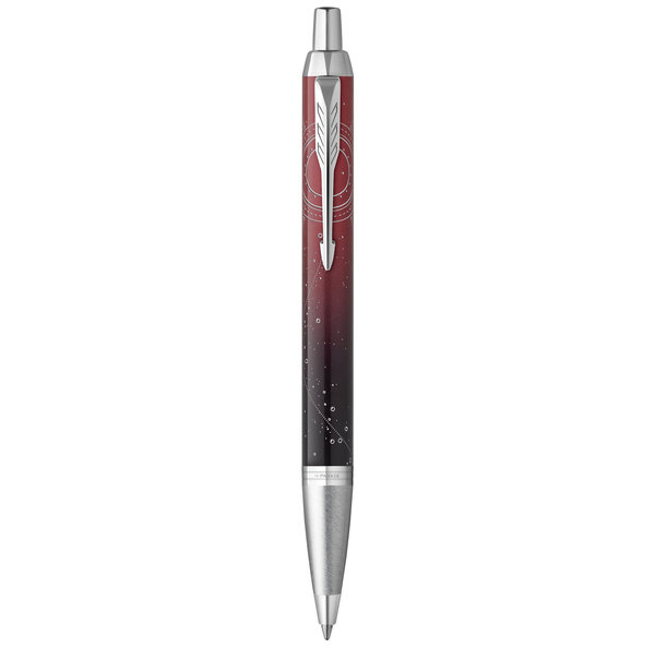 PARKER IM Premium Portal  Stylo bille  Dégradé de rouge  recharge bleue pointe moyenne  Coffret cadeau
