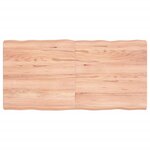 vidaXL Dessus de table bois massif traité bordure assortie