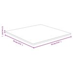 vidaXL Dessus de table 70x70x1 5 cm bambou