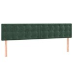 vidaXL Sommier à lattes de lit et matelas Vert foncé 160x200cm Velours