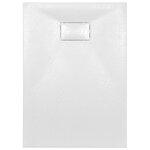 vidaXL Bac de douche SMC Blanc 100 x 70 cm