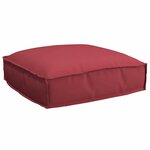 vidaXL Coussin pour assise de palette Bordeaux 50 x 50 x 12 cm