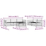 vidaXL Ensemble de canapés d'extérieur 6 pc Naturel